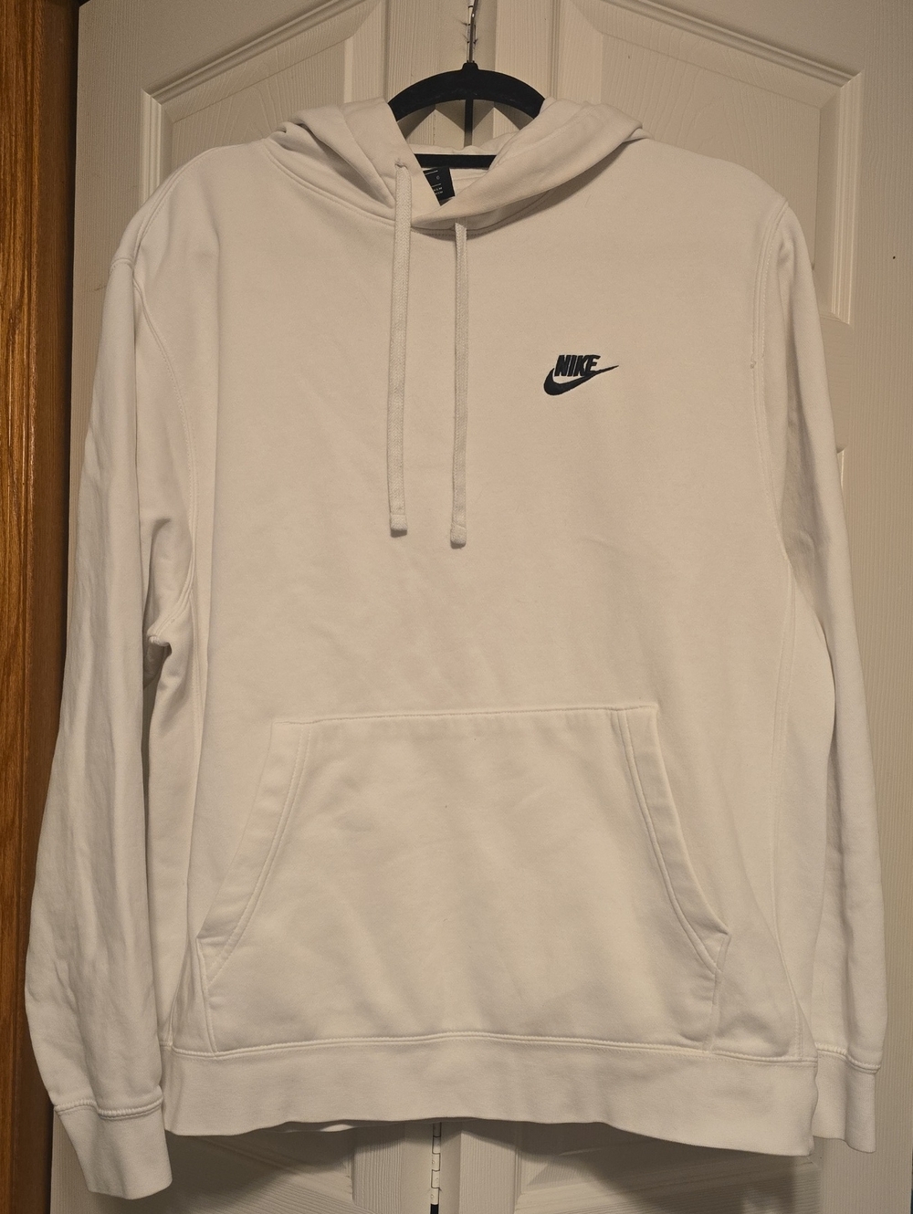Nike Men's White Pullover Hoodie
